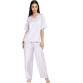 Womens Satin Solid VNeck Full Pajama Night Suit